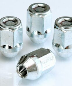 set of 4 19mm hex, taper, M12x1.5 alloy wheel nuts