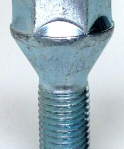 1 Single alloy wheel bolt. M12 x 1.5, 26mm thread, 19mm Hex