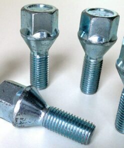 Set of 5 19mm Hex, M12x1.5 26mm thread alloy wheel bolts
