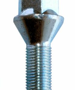 single 17mm hex, taper seat, 27mm thread, M12x1.5 alloy wheel bolt