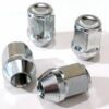 set of 4 M12x1.25, 19mm hex, taper alloy wheel nuts