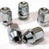 set of 5 M12x1.25, 19mm hex, taper alloy wheel nuts