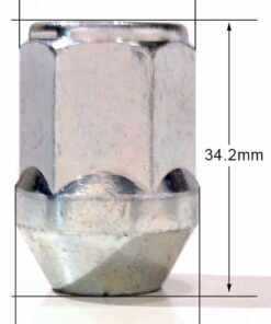 Specs 21mm Hex, taper, M12x1.25 alloy wheel nuts