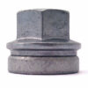 Single 21mm, flat seat, M14x2 alloy wheel nut