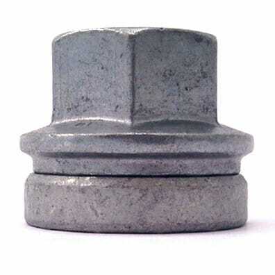 Single 21mm, flat seat, M14x2 alloy wheel nut