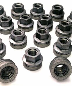 Set of 20 21mm hex, flat seat, M14x2 alloy wheel nuts