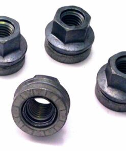 set of 4 21mm, flat, M14x2 alloy wheel nuts