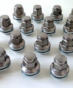 set of 20 19mm hex, flat seat, M12x1.5 Alloy wheel bolts