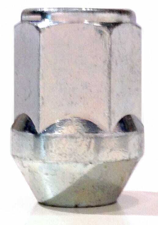Single 21mm Hex, Taper, M12x1.25 alloy wheel nut