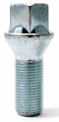 single 17mm Hex, taper seat, M14x1.25 thread, 27mm length alloy wheel bolt