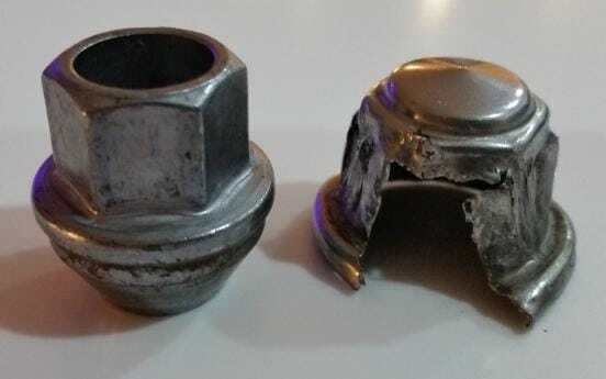 Broken Ford wheel nuts