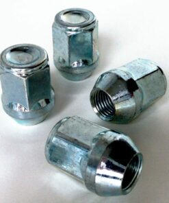 Set of 4 x closed alloy wheel nuts. M12 x 1.5, 21mm Hex