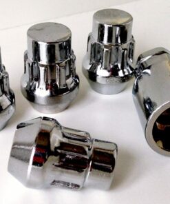 Set of locking alloy wheel nuts inc key. M12 x 1.5, 19mm Hex