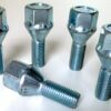 Set of 5 19mm Hex, M12x1.5 26mm thread alloy wheel bolts