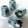 set of 21mm hex, taper seat, M14 x 1.5 alloy wheel nuts