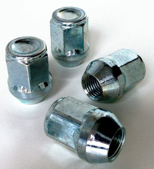 set of 21mm hex, taper seat, M14 x 1.5 alloy wheel nuts