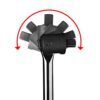 wheel brace with rotating head