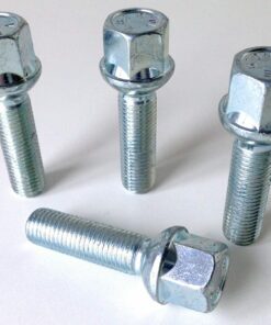 Set of 4 17mm Hex, Radius, M12x1.5, 40mm Thread alloy wheel bolts
