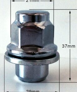 specs 21mm, flat, M12x1.5 alloy wheel nuts