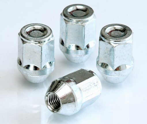 set of 4 19mm hex, taper, M12x1.5 alloy wheel nuts