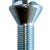 single 17mm hex, taper seat, 27mm thread, M12x1.5 alloy wheel bolt
