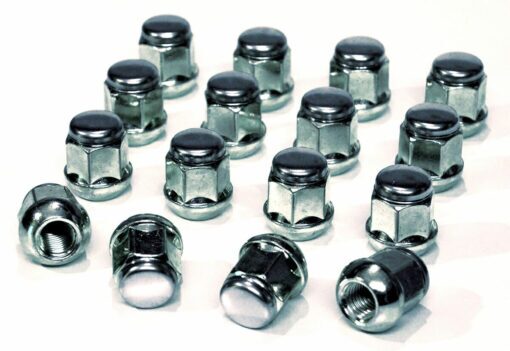 set of 16 19mm, radius, M12x1.5 alloy wheel nuts