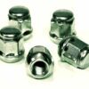 set of 5 19mm, radius, M12x1.5 alloy wheel nuts