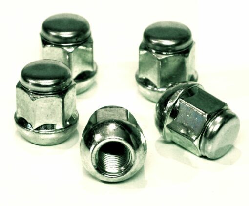 set of 5 19mm, radius, M12x1.5 alloy wheel nuts