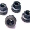 set of 4 21mm, flat, M14x2 alloy wheel nuts