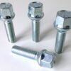 Set of 4 17mm Hex, Radius, M12x1.5, 40mm Thread alloy wheel bolts