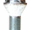 signle M12x1.25, 19mm Hex, 28mm thread, taper alloy wheel bolt