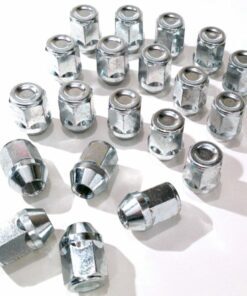 set of 20 M12x1.25, 19mm Hex, taper alloy wheel nuts
