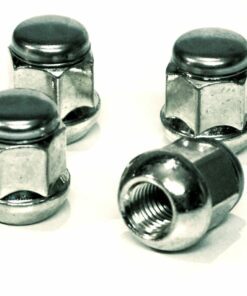 set of 4 19mm, Radius, M12x1.5 alloy wheel nuts