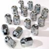 set of 16 M12x1.25, 19mm Hex, taper alloy wheel nuts
