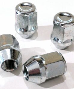 set of 4 M12x1.25, 19mm hex, taper alloy wheel nuts