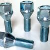 M12x1.5 19mm Hex 26mm thread alloy wheel bolts x 4