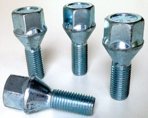 M12x1.5 19mm Hex 26mm thread alloy wheel bolts x 4