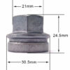 specs 21mm, flat, M14x2 alloy wheel nuts