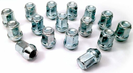 set of 16 19mm hex, taper seat, M14x2 alloy wheel nuts