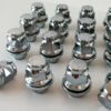 set of 16 21mm hex, flat seat, M12x1.5 alloy wheel nuts