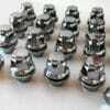 set of 20 21mm hex, flat seat, M12x1.5 alloy wheel nuts