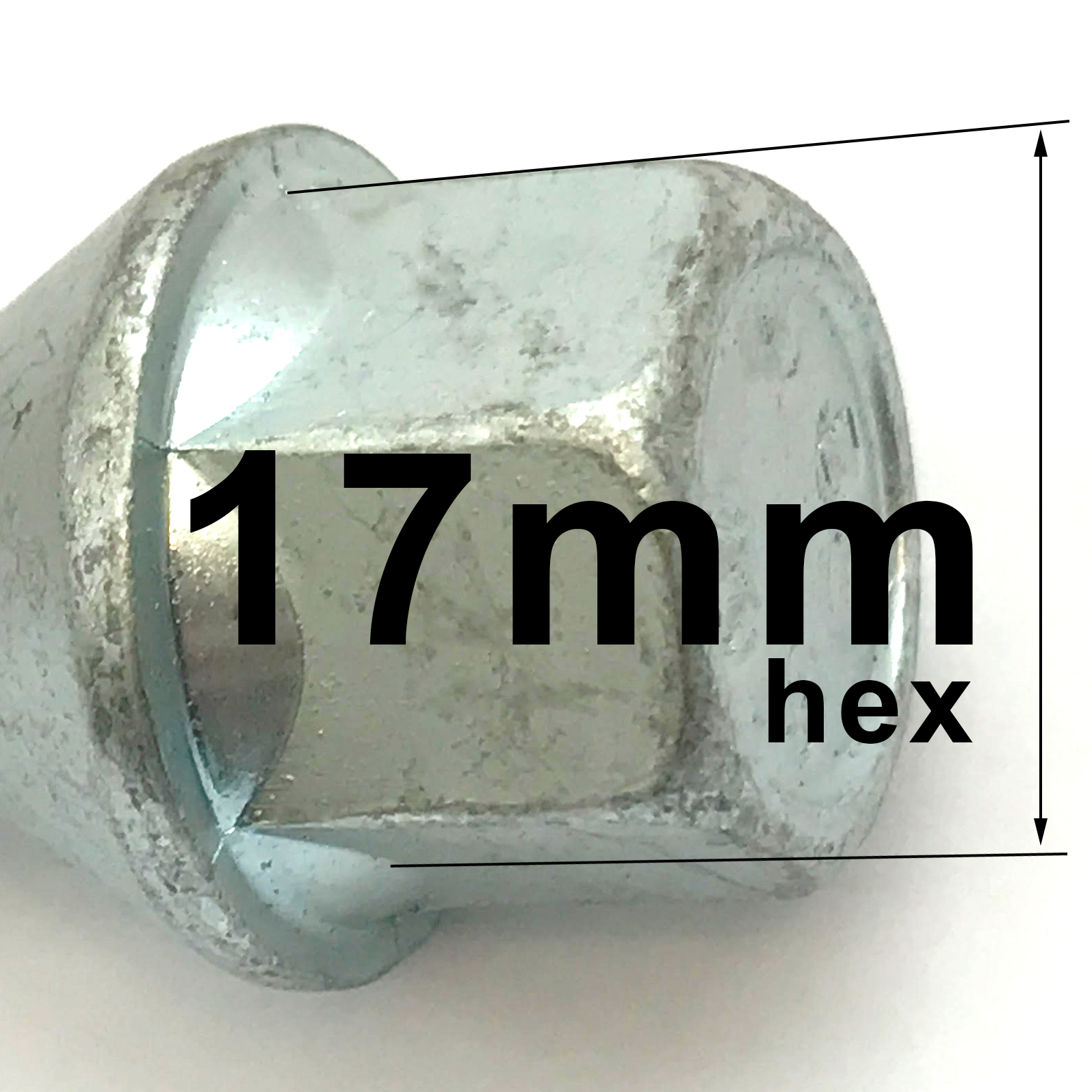 alloy wheel bolts nuts lugs M12 x 1.5, 17mm Hex, taper seat for BMW x