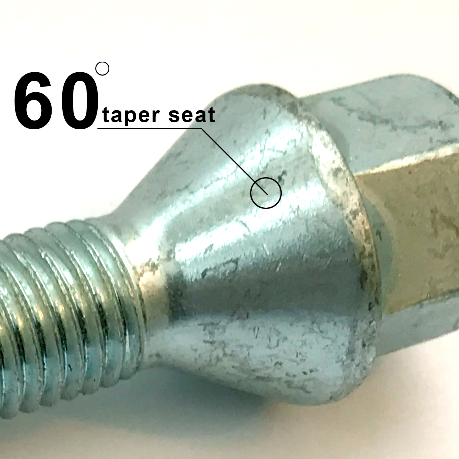 alloy wheel bolts nuts lugs M12 x 1.5, 17mm Hex, taper seat for BMW x