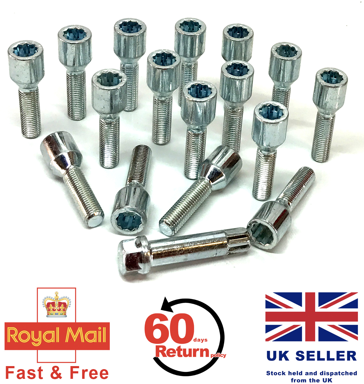 Alfa Romeo 159 alloy wheel bolts 17mm Hex M14 x 1.5, 28mm thread set of 4 eBay