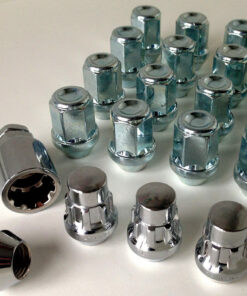 Set of 20 x closed alloy wheel nuts. M12 x 1.5, 19mm Hex inc 4 Locking Nuts Set of 20 x closed alloy wheel nuts. M12 x 1.5, 19mm Hex inc 4 Locking Nuts