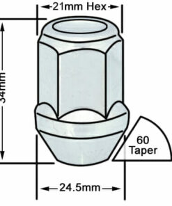 thumbnail interactive-video image 1 of 20 Bimecc Black Alloy Wheel Nuts For Chrysler 300C – M14 X 1.5 19mm Bolts 1 of 1