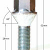 Specification for M12x1.25 alloy wheel bolt