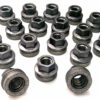 Set of 20 21mm hex, flat seat, M14x2 alloy wheel nuts
