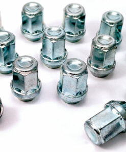 set of 16 19mm hex, taper seat, M14x2 alloy wheel nuts