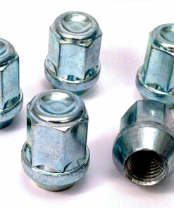 Set of 5 19mm Hex, taper seat, M14x2 alloy wheel nuts